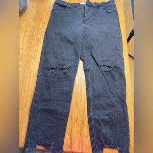 Abercrombie & Fitch Women's Black Straight Leg Jeans